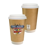 16 oz Full Color Dusky Paper Cup With Lid