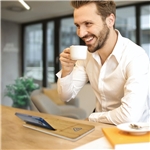 Bamboo Wireless Charging Pad And Desktop Organizer