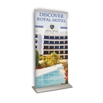 33.5" Deluxe Pro Retractor Double-Banner Kit (No-Curl Opaque Fabric)