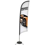 13' Premium Razor Sail Sign Kit (Single-Sided with Scissor Base)