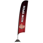 17' Premium Razor Sail Sign Kit (Single-Sided with Scissor Base)