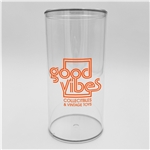 4.5"W X 8.5" H Clear Plastic Cylinder