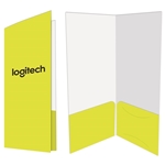 2 Pocket Mini Folder W/Glued Pockets Full Color