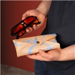 Marbled Leather Envelope - Large