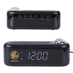 Ambiance Digital Alarm Clock with Ocean & Aurora Ceiling Projection