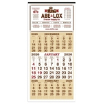 3-Month Display 12-Sheet Calendar
