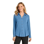 Port Authority Wms Luxe Knit Button Tunic