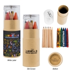 12 Piece Crayon And Pencil Set