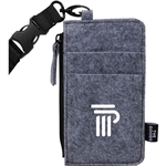 THE GOODS™ Recycled Felt Lanyard Wallet