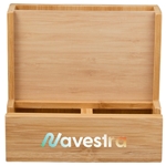 FSC® 100% Bamboo Photo Frame Desktop Organizer