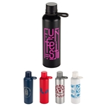 Avento 25 oz Recycled Aluminum Bottle with Silicone Loop