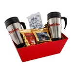 Tray w/ Mugs and Hershey Kisses