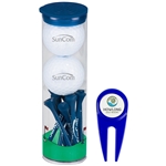 Wilson Ultra 2-Golf Ball Tube with Divot Tool and Tees