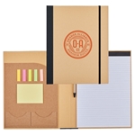 Recycled Cardboard Notebook w/ Notepad and Sticky Notes