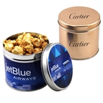 Round Tin with Caramel Popcorn