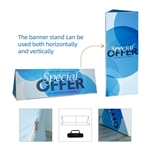 DisplaySplash Triangular Fabric Floor Sign - 78" W X 39" H