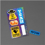 3" x 5" Glitter Sticker Sheet