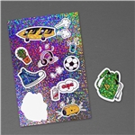 6" x 9" Glitter Sticker Sheet