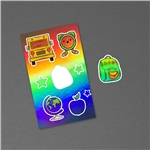 3" x 5" Holographic Sticker Sheet
