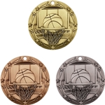 Stock World Class Sports & Academic Medals: Basketball