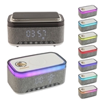 Sunset 20W Stereo Speaker with White Noise, Clock, Radio, and 15W Wireless Charger