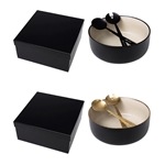 Solstice Porcelain Bowl And Serving Utensil Set