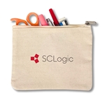 Zippered Cotton Accessory Pouch