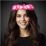 LED Pink Flowers Halo Headband