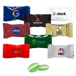 4 Color Process Wrapped Green Striped Spearmint Mega Mint