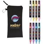 POSCA 8 Piece Soft Marker Set with Bag - Medium