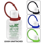 "BLAST SC" 1.0 oz Compact Hand Sanitizer Antibacterial Gel in Flip-Top Squeeze Bottle with Adjustabel Silicone Carry Strap