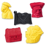 Pencil-Top Eraser Pirate Collection