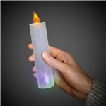 LED Silver Glitter Candle