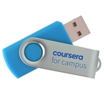 iClick 3.0 USB Flash Drive Silver Swivel