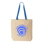 Liberty Bags Natural Tote with Contrast-Color Handles