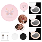 LED Mirror With Dual Magnification