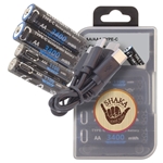 Rechargeable AA/AAA Battery With Type-C Port Combo Pack