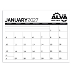 Triumph® Calendars Small Monthly Desk Pad - Black & White Calendar