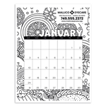 Triumph® Calendars Small Monthly Desk Pad Calendar - Coloring