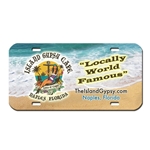 Acrylic License Plate - 12" x 6" - Full Color Imprint on White