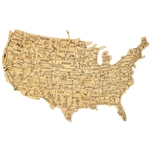 XXL Destination USA Cutting Board