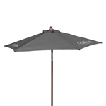 7' Wood Look Tilting Market Umbrella Kit (3 Imprints)
