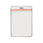 3 5/8" x 4 5/18" Blank Vertical Vinyl Pouch with Zipper