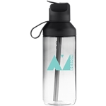 24 oz Ocean Bottle Go Clear Plastic Bottle - Obsidian Black