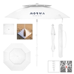 69" Arc Large Vented Beach Umbrella With 100% rPET Canopy