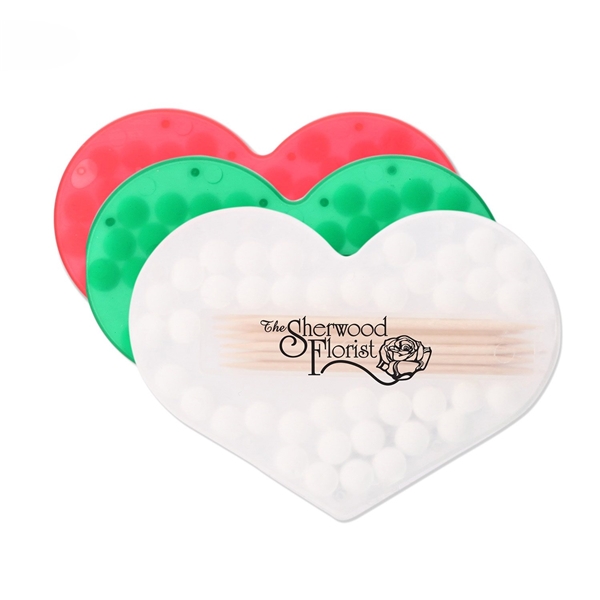 Heart - Shaped FDA Approved Mints and Toothpicks