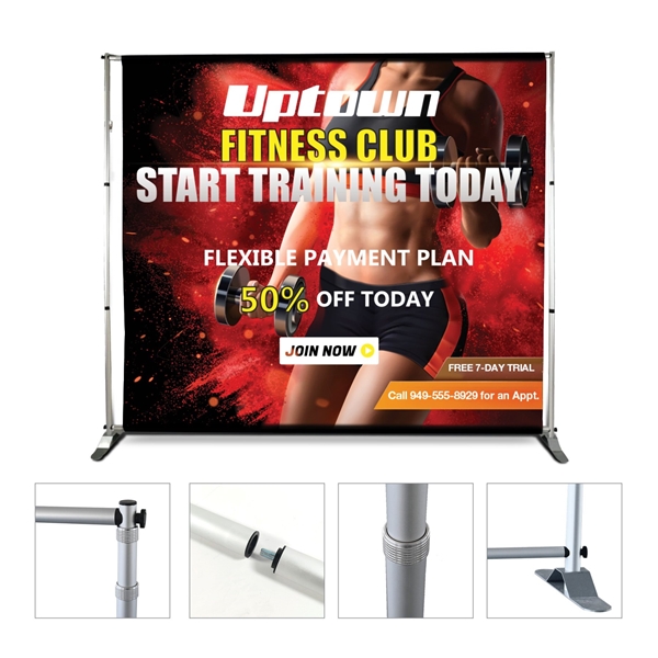 DisplaySplash Fabric Backdrop - 93.6 W X 84 H