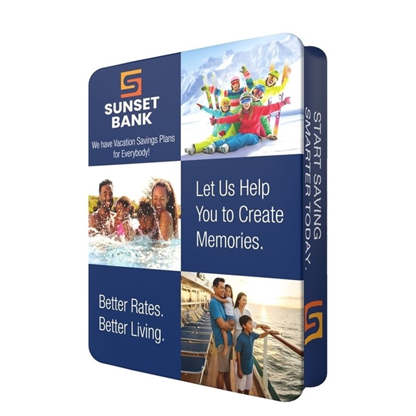 DisplaySplash 3D Fabric Banner Stand - 66 W x 8 H x 15 3/4