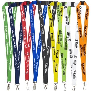 "PALMER" 3/4" Silkscreen Lanyard with Breakaway Safety Release