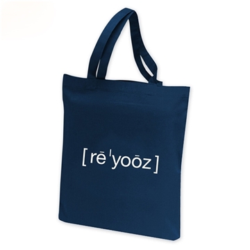 Orangebag 6 oz Navy Blue Eco-Friendly Cotton Tote Bag with Strap Handles